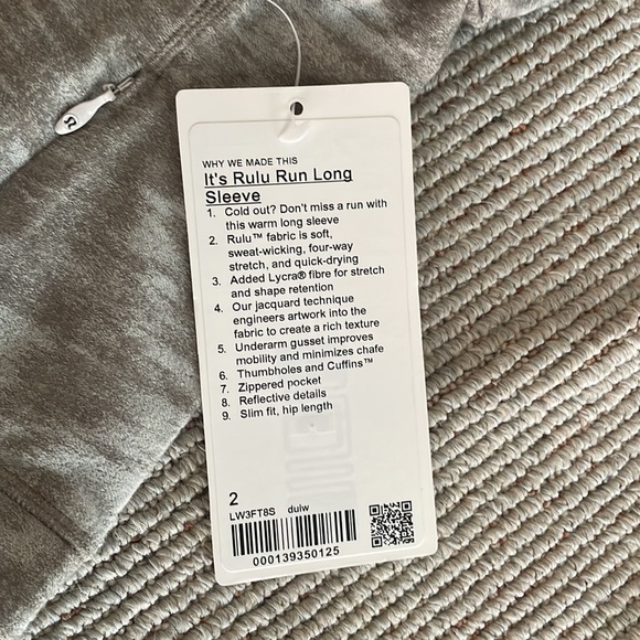 ✨ BRAND NEW ✨ Lululemon It’s Rulu Run Long Sleeve Shirt - Picture 5 of 6